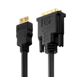 PureLink PI3000-020 HDMI auf Single Link DVI Verbindungskabel (2K FullHD (1080p), Ethernet), HDMI-A Stecker auf DVI-D Stecker (18+1), Zertifiziert, 2,00m, schwarz Kabel