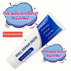 Wall Repair Paste Putty Repair Kit With Scraper Quick & Easy Wall Repair Solution For Filling Home Walls, Plaster Dent Repair And Wood Scratch Repair 8.82oz - specifications: 5 pcs
