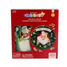 Creatology Christmas Santa Light Up Happy Holidays Wreath Kids Craft Kit