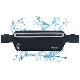 AIKENDO Slim Running Belt Fanny Pack,Runners Waist Pouch Bag Exercis Gym Waist Pack,Jogging Belt,Workout Running Accessories Phone Holder for Running