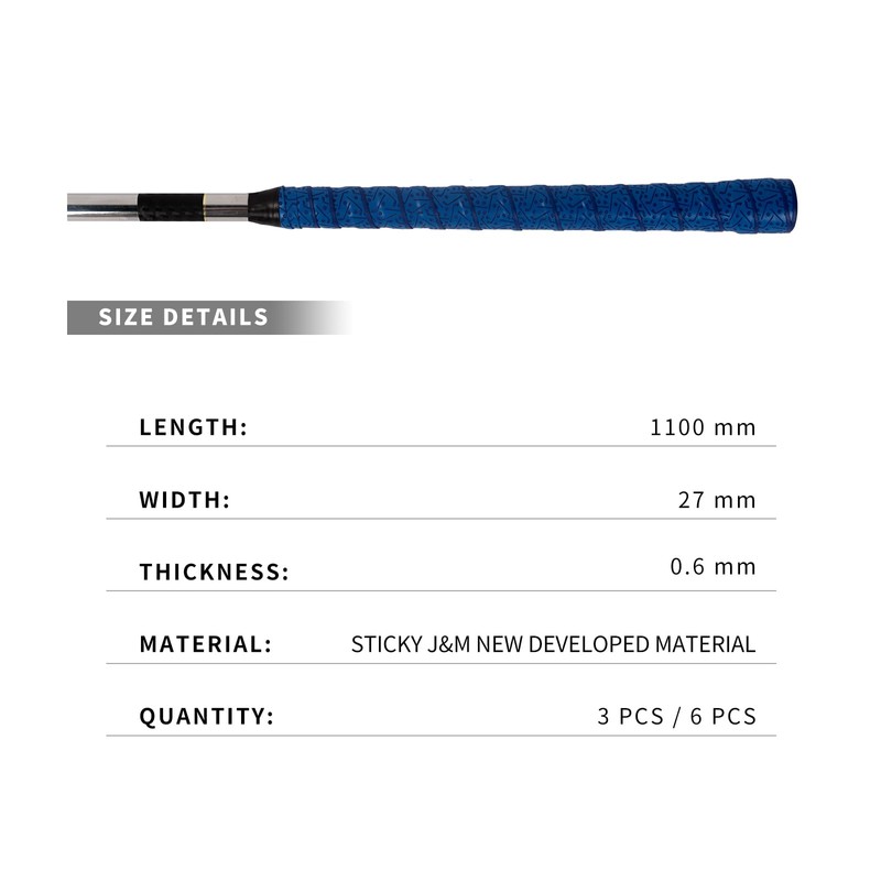 TIJYSH Golf Grip Wrapping Tapes (Dark blue-3PCS)