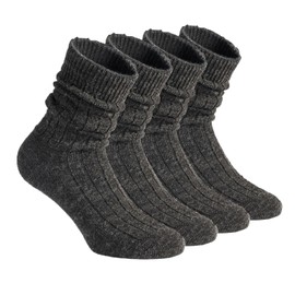 CALZITALY 2/4 Pairs of Alpaca Wool Socks, Alpaca Wool Socks, Winter Socks, Warm Socks, Socks for Men and Women, Made in Italy, 2 pairs: anthracite