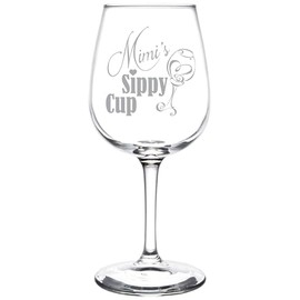 (Mimi) Funny Sippy Cup Novelty Present and Gift Idea Inspired Wine Taster Glass