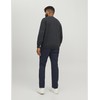 JACK & JONES Male Plus Size Pullover Basic, Dark grey