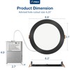 Amico 12 Pack 6 Inch 5CCT Ultra-Thin LED Recessed Ceiling
