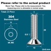 Drenky Pack of 25 M5 x 20 mm Countersunk Screws