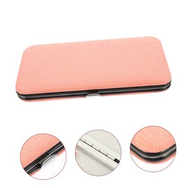 DOITOOL Box Tweezers Storage Bag Eyelash Holder Lashes Tweezers Travel Case Eyelash Container Lash Containers Lash Tweezers Eyelash Extension Tweezers Organizer Makeup Tools Make up Pink