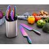 Rainbow Knives Block Set 7 Pieces, Iridescent German High Carbon
