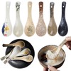 Counius Pack of 6 Soup Spoons, Ceramic Chinese Soup Spoons,