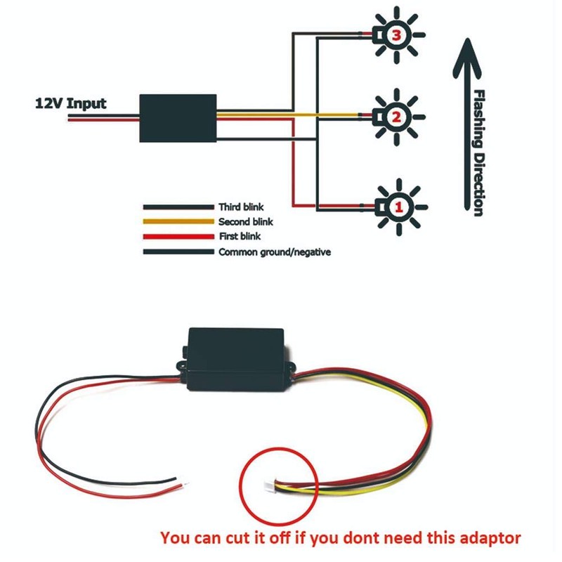 Controlador de luz trasera universal KIMISS, cajas de módulo de