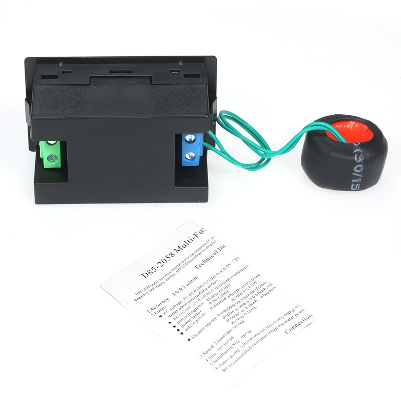 Multi-Function Single Phase Digital Meter LCD Display AC Voltage AC