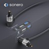 sonero® Premium optisches Toslink Kabel, 1,00m, vergoldete Kontakte, 2 x