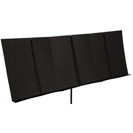 Magic Music Board XXL Music Folder for 5 Sheet Music, A4, 35 x 100, Black, Foldable Music Folder for Bands, Orchestra and Piano for Continuous Playing