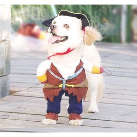 NACOCO Pet Dog Costume Pirates of The Caribbean Style (Medium)