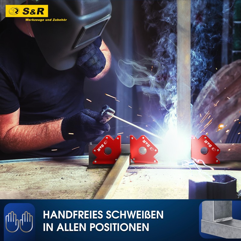 S&R Welding Magnet Angle Magnet Mounting Angle for Welding Angle