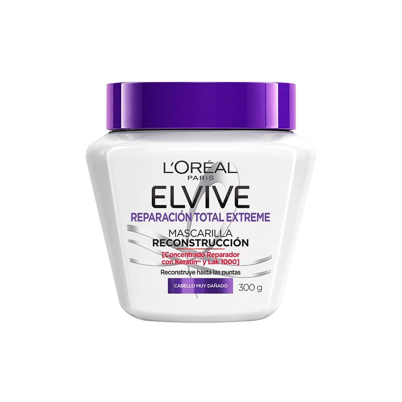 L'Oreal Paris Tratamiento Elvive Reparacion Total 5 Extreme, 300 ml