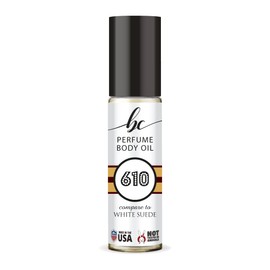 BIOCURA BC Perfume 610 Inspired by Ford White Suede For Women Replica Fragrance Body Oil Dupes Alcohol-Free Sample Travel Size Concentrated Long Lasting Roll-On 0.3 Fl Oz/10ml
