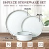 Herogo Plates and Bowls Dinner Dishes Sets for 6, 18