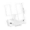 Metal Book Stand for Desk, Adjustable Reading Rest Book Holder,