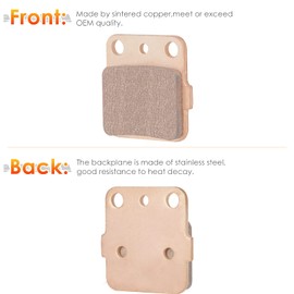 Front & Rear Sintered Brake Pads Set for Honda 2009-2022 Rancher TRX 420, 2015-2019 Foreman TRX 500, 2020-2022 Foreman TRX 520, 3 sets Front and Rear Brake Pads