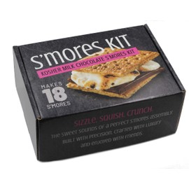 Only Kosher Candy Milk Chocolate S'mores Kit | Kosher Certified Smores Kit - Makes 18 Smores