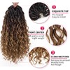 Curly Faux Goddess Locs Crochet Hair 12Inch Pre Looped Synthetic
