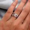 TJC Band Ring for Women in Rose Gold and Platinum
