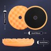 Autolock 6" Buffing Polishing Pads, 7Pcs 6Inch (150mm) Waffle Foam