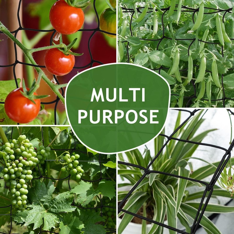 3 Pack Grow Tent Trellis Netting 2x4', Heavy Duty Elastic