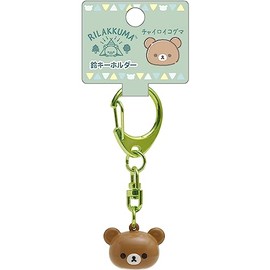 AB14704 Rilakkuma Komorebi Camping Bell Key Chain Chairoikoguma