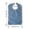 Chliinl Adult Bibs,Waterproof Apron Set Soft Waterproof Bibs for Seniors