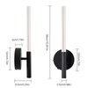 Battery Operated Wall Sconces Set of Two with Remote Control,