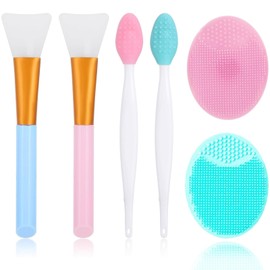 6 Piezas Pore Scrubber, Cepillo Facial, Suave y Duradero, Fácil De Limpiar, Adecuado Para Limpieza Profunda y Cuidado De La Piel, Muy Adecuado Para Viajes o Uso Doméstico Diario