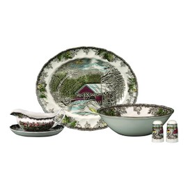 Johnson Brothers Friendly Village 6-Piece Completer Set, Multi, 10.5