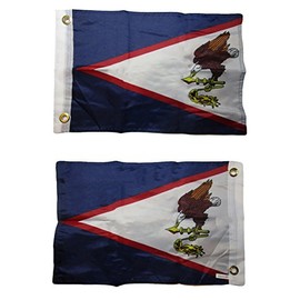 12x18 American Samoa Country 2 Faced 2-ply Nylon Wind Resistant Flag 12x18 Inch
