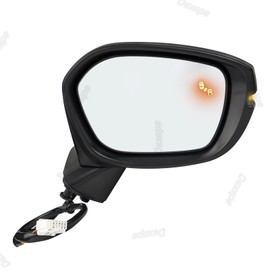 Dexepe Passenger Side Mirror Assembly Compatible with Honda Civic Touring Sport 2022-2025 Heated with Blind Spot Monitor, Turn Signal, Power Adjustable Glass Replace 76208T20A31 HO1321352 (8Pin Right)