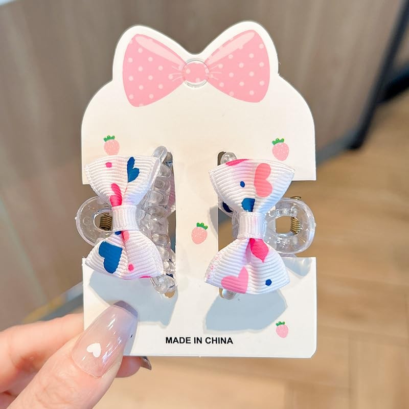 Lemeilleur 16 PCs Small Hair Claws with bows Hair Clips