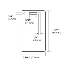 Dynotag® Web Enabled Smart Fashion Luggage ID Tags, with DynoIQ™ & Lifetime Recovery Service. 2 Identical Tags+Chains (Cityhopper)