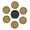 BOXIMIAO Drink Coasters with Holder Stand Set of 6, Mandala