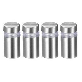 sourcing map Pack of 4 Screw Mounting Wall Mount Acrylic Glass Nails 1/2 Diameter x 1 Inch (12 x 24 mm)
