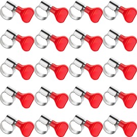 20 Pieces Stainless Steel Hose Clamps Worm Gear Clamp for Brewing Plumbing Automotive and Mechanical Applications - Beer Line Clamps 0.39-0.63 Inch
