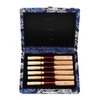 Wooden Silk Cloth Cover Reed Case Holder Storage Box for
