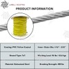 Laureola 1/16" to 3/32" (PVC) Vinyl Coated Yellow Color Galvanized