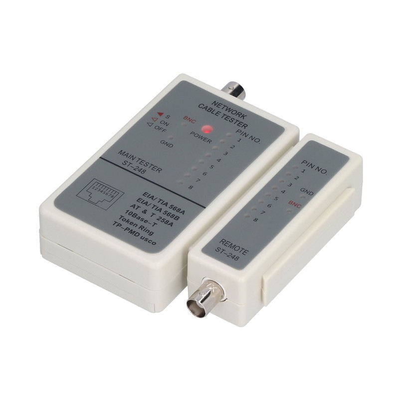 248 Cable Tester Automatic Scanning RJ45 RJ12 RJ11 Network Wires