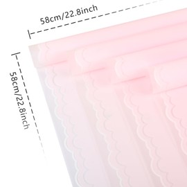 FUHITIM 20 Sheets Flower Wrapping Paper - Waterproof Floral Bouquet Wrapping Paper, Florist Supplies Packaging Paper for Wedding Birthday Gift DIY Crafts (Pink)