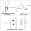 Shed Door Latch T-Handle Lock Kit with 5 Keys,BTEOBFY 5-1/2"