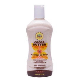 Beach Vibes - After Sun Crema Aloe Cacao 240 ml. Crema calmante y reparadora para después del sol. Manteca de Cacao y Aceite de Coco para suavizar e hidratar la piel. Con Aloe Vera y Vitamina B5.