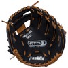 Franklin Sports RTP Teeball Performance Handschuhe (24,1 cm), Schwarz/Braun
