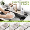 Faucet Mat for Kitchen Sink, 40CM Quick Dry Sink Splash