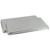 Reston Lloyd Rectangular Burner Cover, Steel, Set of 2, Stainless